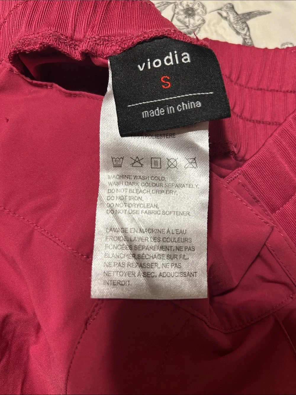 🎼Viodia High-Rise Cherry Red hiking golf shorts with pocket high waist stretch S